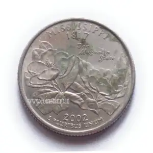 US 14 Dollar Mississippi Quarter 2002 Used