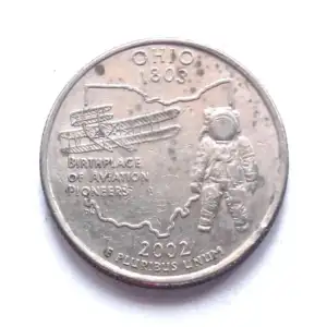 US 14 Dollar Ohio Quarter 2002 Used