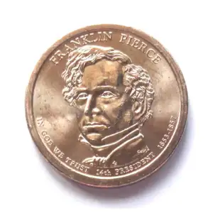 United States Presidential Dollar Franklin Pierce AUNC