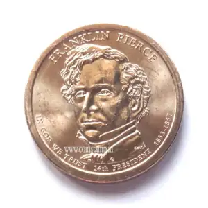 United States Presidential Dollar Franklin Pierce AUNC