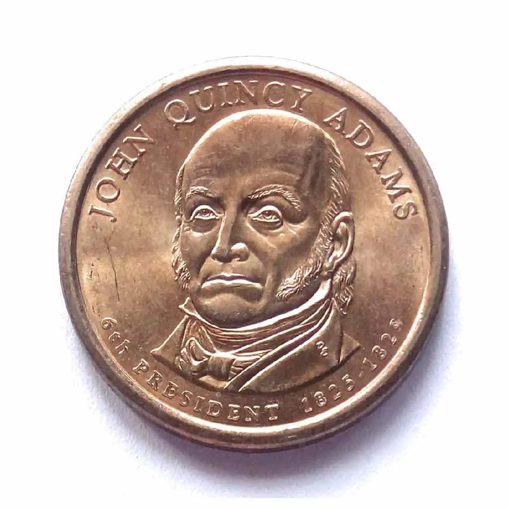 United States Presidential 1 Dollar John Quincy Adams AUNC