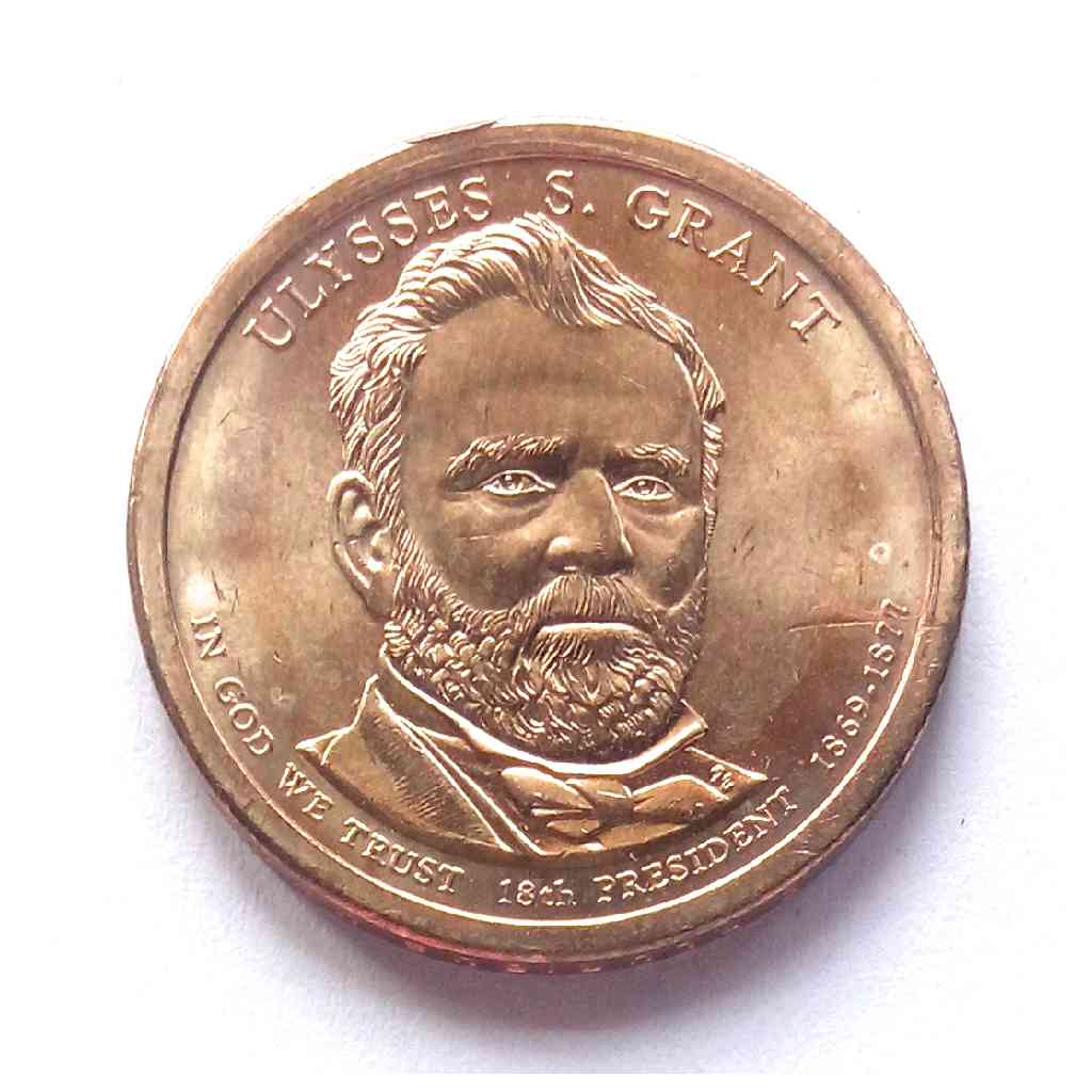 United States Presidential 1 Dollar Ulysses S. Grant AUNC
