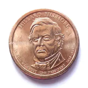 United States Presidential Dollar Millard Fillmore AUNC