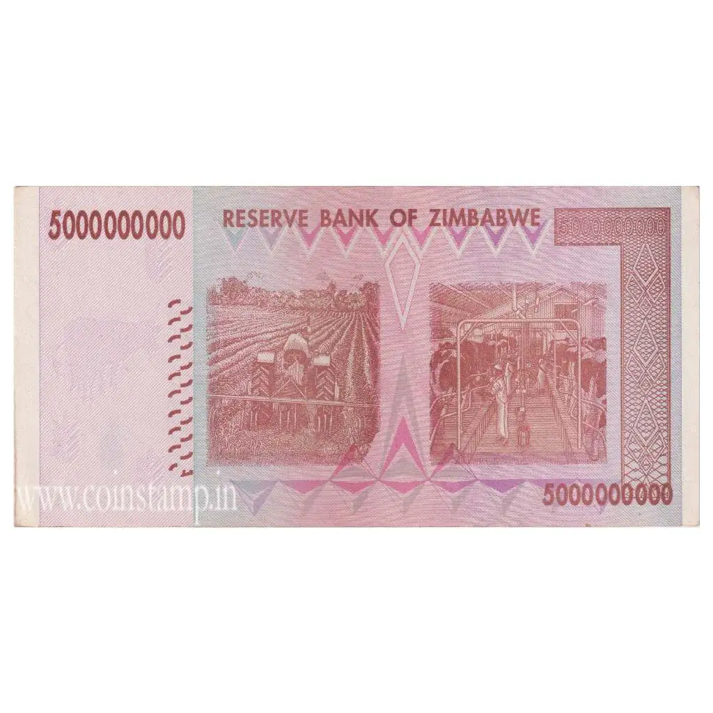 Zimbabwe 5 000 000 000 Dollars Used