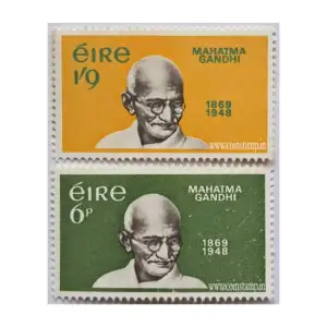 Ireland 2 Different Mahatma Gandi Commemorative Stamp