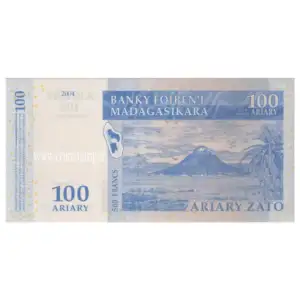 Madagascar 100 Ariary 500 Francs AUNC