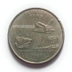 US Quarter Dollar Florida Quarter 2004 Used