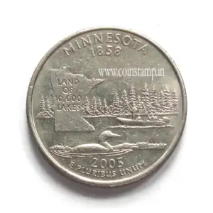 US Quarter Dollar Minnesota Quarter 2005 Used