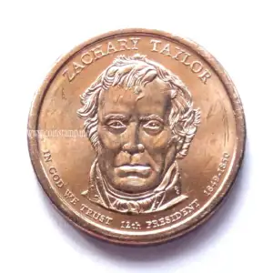 United States Presidential Dollar Zachary Taylor AUNC