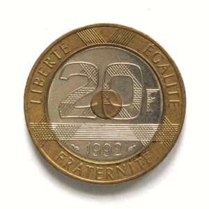 France 20 Francs 1992 Mont Saint Michel