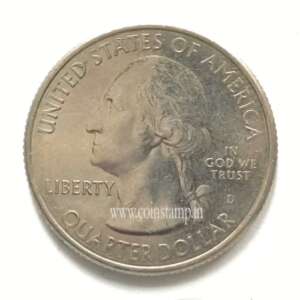 U.S 1/4 Dollar 2016 Fort Moultrie, South Carolina Used