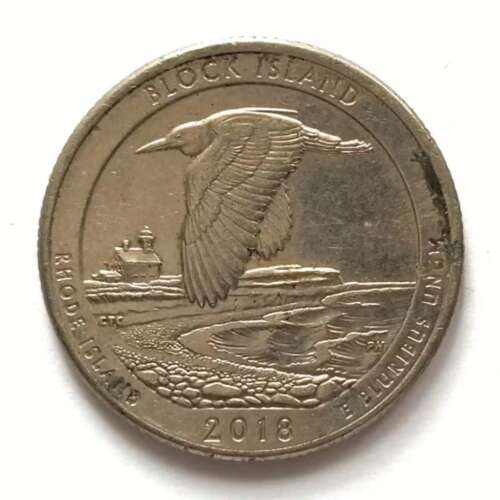 US quarter dollar 2018 Block Island used @ coins and stamps (1) U.S 1/4 Dollar 2018 Block Island, Rhode Island Used