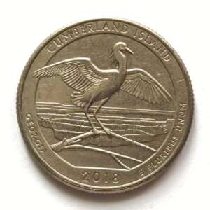 U.S 1/4 Dollar 2018 Cumberland Island, Georgia Used