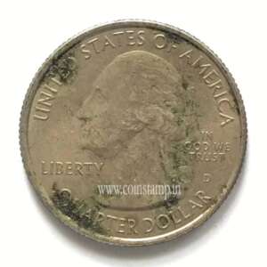 U.S 1/4 Dollar Mount Rushmore, South Dakota 2013 Used