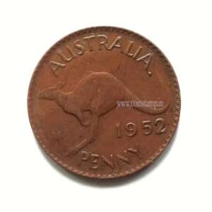 Australia One Penny King George VI Without IND:IMP - Image 2