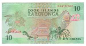 Cook Islands 10 Dollars 1992 AUNC