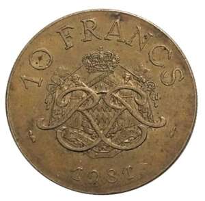 Monaco 10 Francs - Rainier III