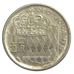 Monaco ½ Franc- Rainier III