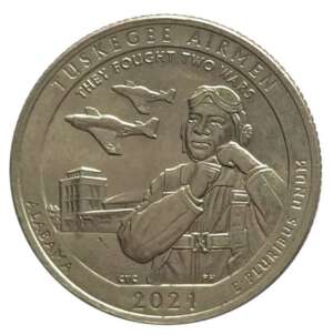 2021 Tuskegee Airmen National Historic Site U S Quarter Dollar Used