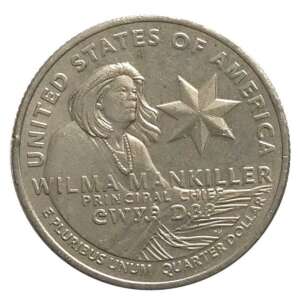 U S Quarter Dollar 2022 Wilma Mankiller Used