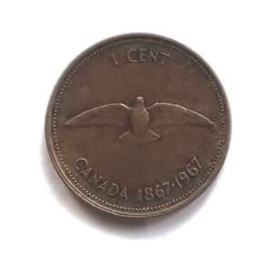 Canada 1 Cents - Elizabeth II 2nd portrait, Confederation Used