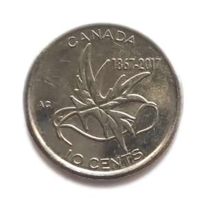 Canada 10 Cents - Elizabeth II Wings of Peace